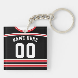 Hockey Jersey Keyring, Lacrosse Sleutelhanger