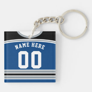 Hockey Jersey Keyring, Lacrosse Sleutelhanger