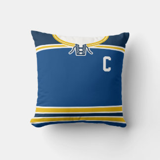 Hockey Jersey Naam & Nummer Sjabloon Custom Kussen
