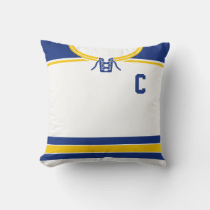 Hockey Jersey Name & Number Sjabloon Pillow Kussen