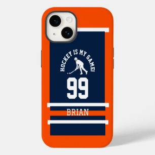 Hockey Jersey Nummer Team Design iPhone 14 Hoesje
