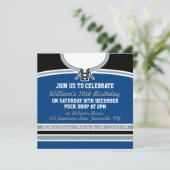 Hockey Jersey themafeest nodigt uit tot Sjabloon, Kaart (Staand voorkant)