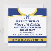 Hockey Jersey themafeest nodigt uit tot Sjabloon Kaart (Voorkant)