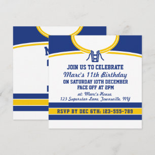 Hockey Jersey themafeest nodigt uit tot Sjabloon Kaart