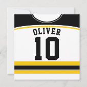 Hockey Jersey ThMED Party nodigt Sjabloon uit Kaart (Achterkant)