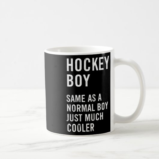 Hockey Jongen Definitie Grappig Koffiemok (Rechts)