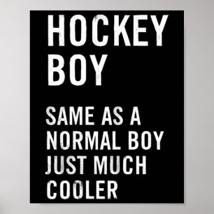 Hockey Jongen Definitie Grappig Poster