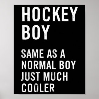 Hockey Jongen Definitie Grappig Poster