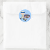 HOCKEY - Jongen Tshirts en geschenken Ronde Sticker (Tas)
