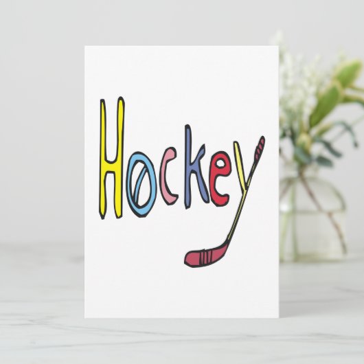 Hockey Kaart (Staand voorkant)