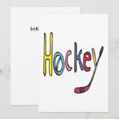 Hockey Kaart (Voorkant / Achterkant)