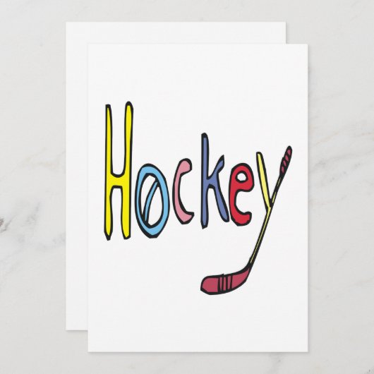 Hockey Kaart (Voorkant / Achterkant)