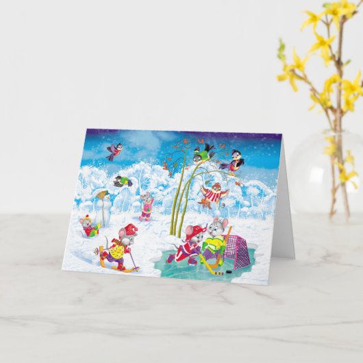 hockey kaart (Gele Bloem)