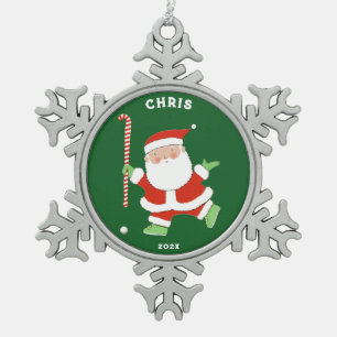Hockey Kado Vakantie Tin Sneeuwvlok Ornament