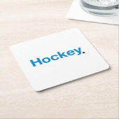 Hockey Kartonnen Onderzetters (Schuin)