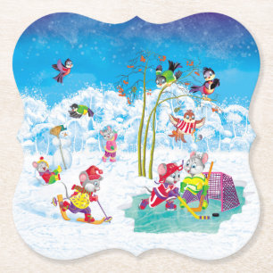 hockey kartonnen onderzetters