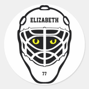 Hockey Kat Ogen Helm Sticker