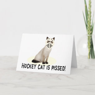 Hockey kat pissed kaart