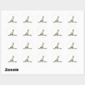 Hockey kat pissed ronde sticker (Vel)