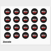 Hockey Keeper Helm Sportprijs Uitzicht Ronde Sticker (Vel)