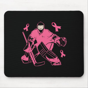 Hockey Keeper Pink Ribbon Borstkanker Awareness Muismat