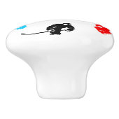 Hockey Keramische Knop (Zijkant)