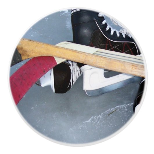 Hockey Keramische Knop (Voorkant)