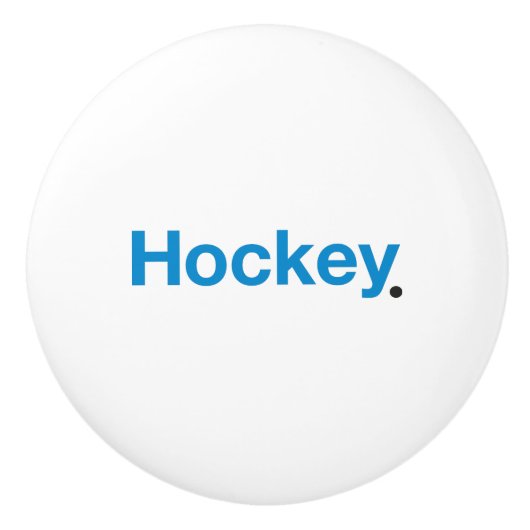 Hockey Keramische Knop (Voorkant)