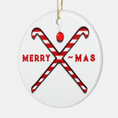 Hockey Kerst Cadeau Keramisch Ornament (Links)