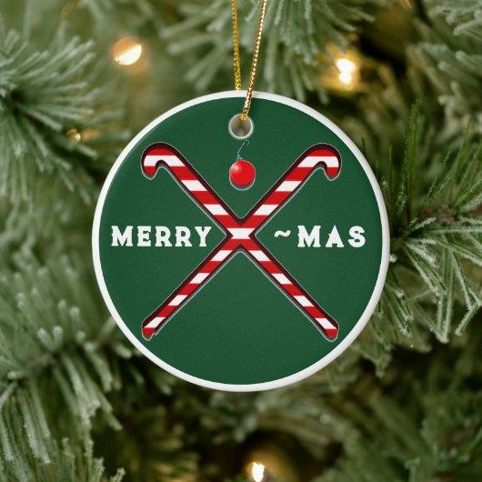 Hockey Kerst Collectie Keramisch Ornament (Boom)