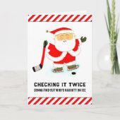 Hockey Kerst Kaarten (Voorkant)