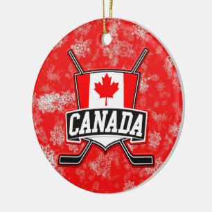 Hockey kerstboom Ornament Canadese vlag