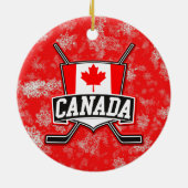 Hockey kerstboom Ornament Canadese vlag (Achterkant)