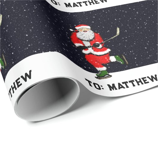 Hockey Kerstcadeau Cadeaupapier (Rol Hoek)