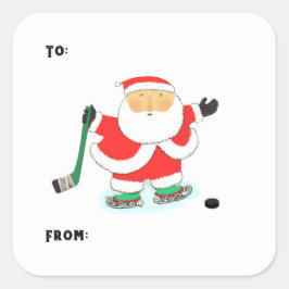Hockey Kerstcadeau Label Stickers
