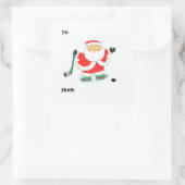 Hockey Kerstcadeau Label Stickers (Tas)