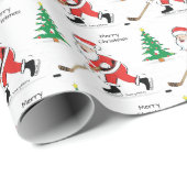 Hockey kerstcadeaupapier cadeaupapier (Rol Hoek)