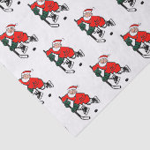 Hockey-kerstcadeaupapier Tissuepapier (Detail)
