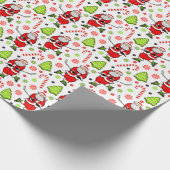 Hockey kerstcadeaupapier voor kerstcadeautjes cadeaupapier (Hoek)