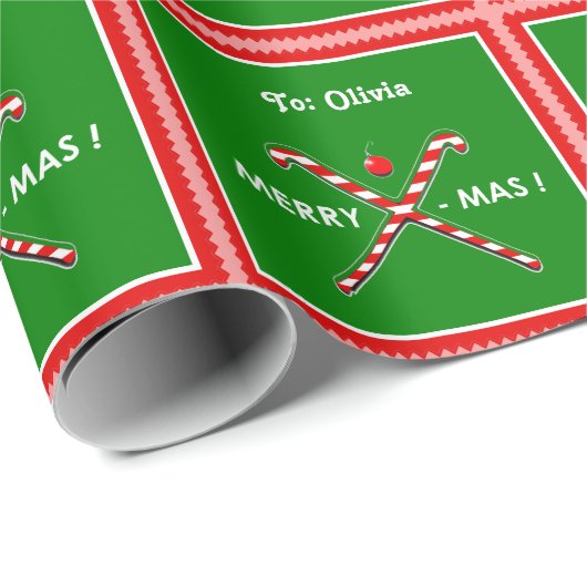 Hockey Kerstcadeaus Cadeaupapier (Rol Hoek)