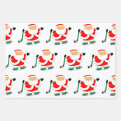 Hockey kerstfeestdag cadeaupapier voor cadeautjes (Voorkant 2)