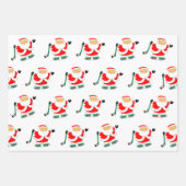 Hockey kerstfeestdag cadeaupapier voor cadeautjes (Voorkant 2)