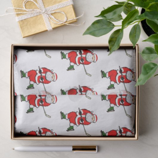 Hockey-kerstfeestdag, tijddocument tissuepapier (Geschenk)