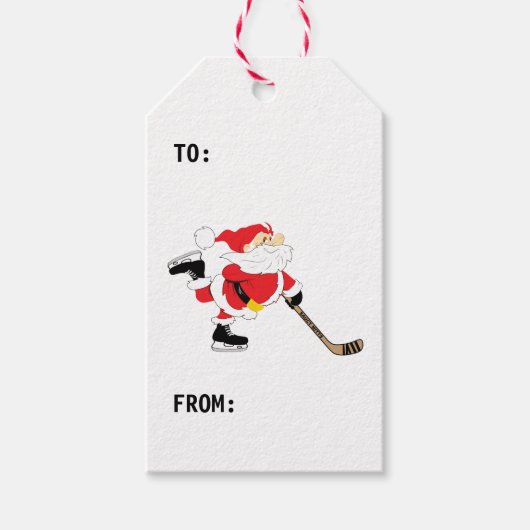 Hockey-kersthockey-kerstcadeautjes Labels Cadeaulabel (Voorkant)
