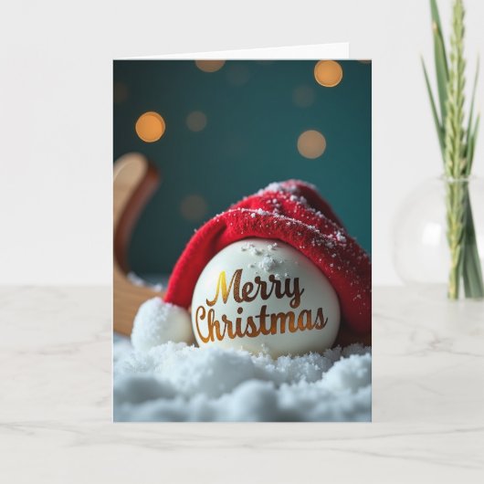 Hockey Kerstkaart Kaart (Voorkant)