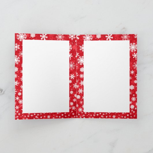 Hockey Kerstkaart - Meisje speler - rood wit Kaart (Binnen)