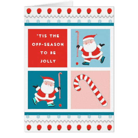 Hockey Kerstkaarten (Voorkant)