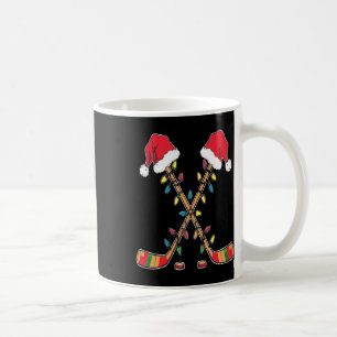 Hockey Kerstman Hoed Kerstverlichting Grappige Spo Koffiemok