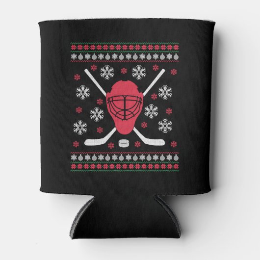 Hockey Kerstmis Blikjeskoeler (Voorkant)