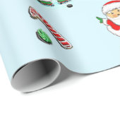 Hockey Kerstmis Cadeaupapier (Rol Hoek)